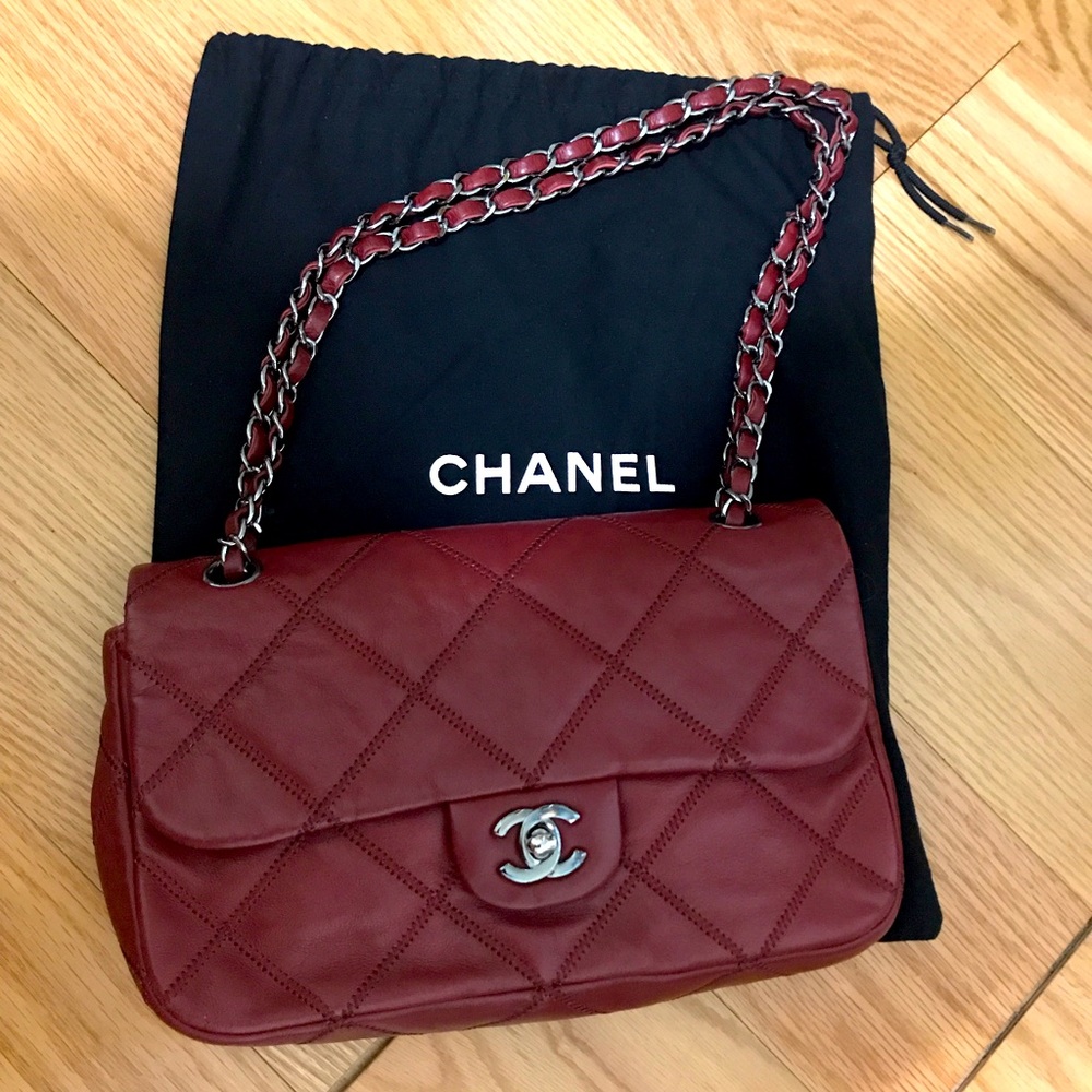Chanel Bag - Vintage Burgundy Red